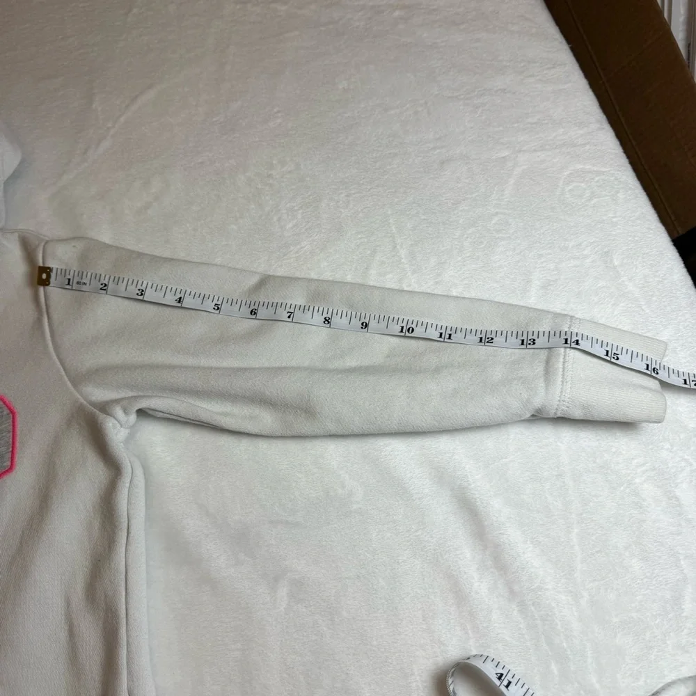 GAP White Hoodie with Pink Lettering